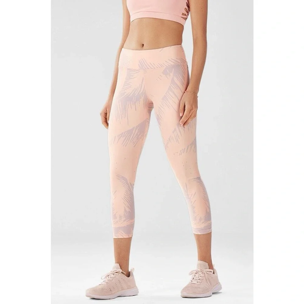 Fabletics Coral and Lilac Active Leggings - Picture 2 of 2